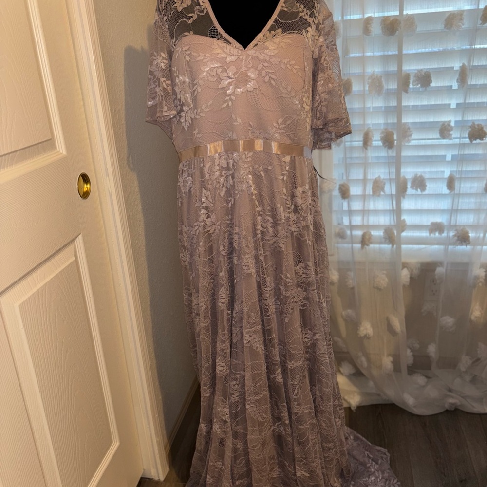 Torrid Lavender Lace Maxi Dress